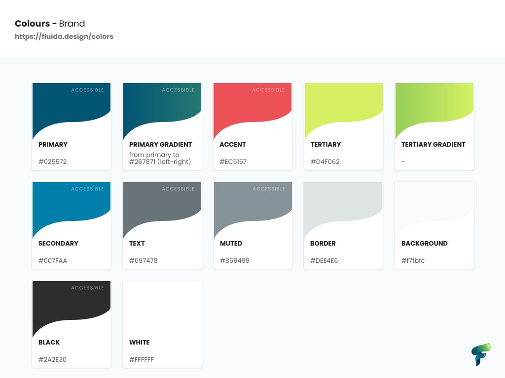 color palette Fluida.io